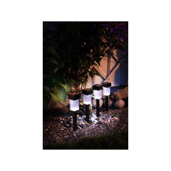 Zestaw 4 lamp Solar Pathlights Black-image-1