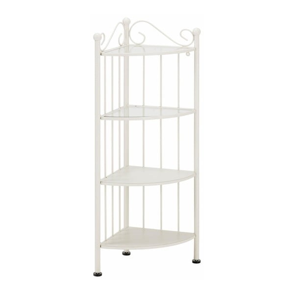 Biały metalowy regał narożny Støraa Isabelle-image-1