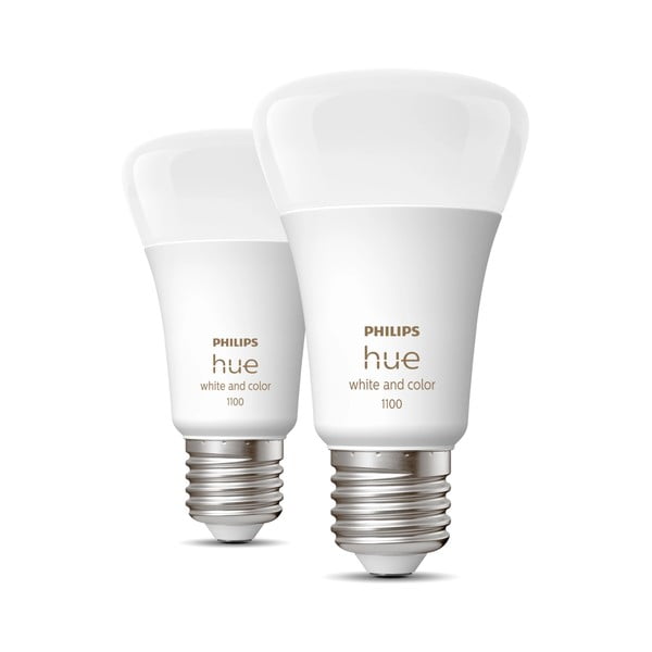 Inteligentne żarówki zestaw 2 szt. LED z gwintem E27, 11 W zestaw 2 szt.  White and color ambiance – Philips Hue
