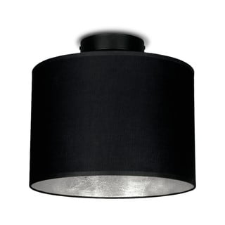 Czarna lampa sufitowa z elementami w kolorze srebra Sotto Luce MIKA, ⌀ 25 cm