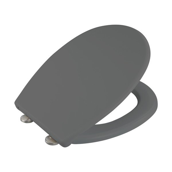 Szara deska sedesowa ze stali nierdzewnej Wenko Vorno-image-2