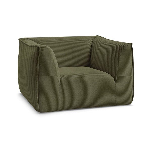 Zielony sztruksowy fotel Giorgia – Bobochic Paris