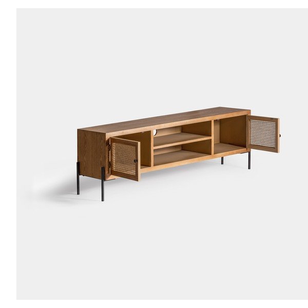 Szafka pod TV z litego drewna jodłowego 150x50 cm Kenia – Burkina-image-2