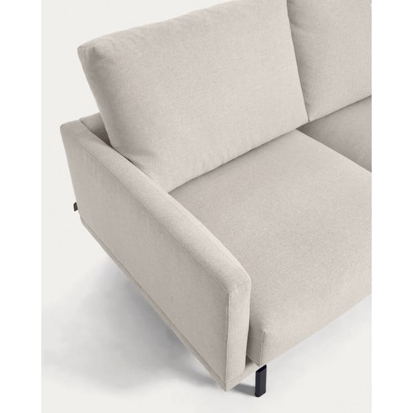 Beżowa sofa  z tkaniny szenilowej 334 cm Galene – Kave Home-image-4