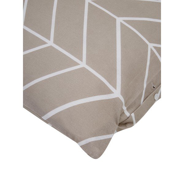 Beżowa flanelowa pościel jednoosobowa Westwing Collection Yule, 155x220 cm-image-1