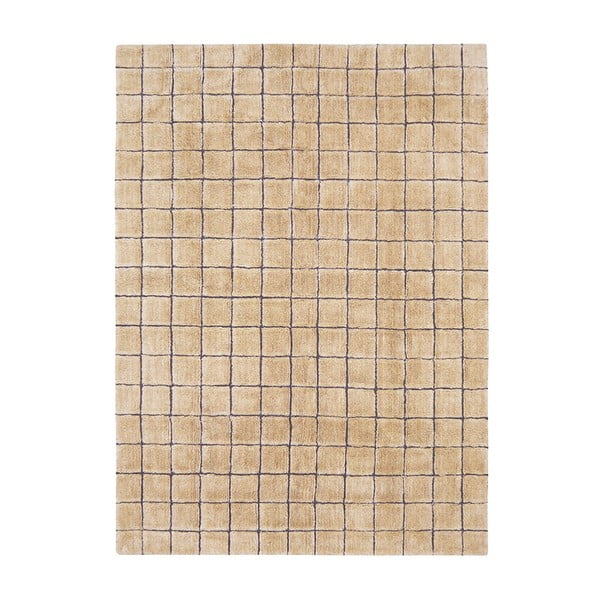 Wełniany dywan tkany ręcznie w bursztynowym kolorze 230x300 cm Mosaic Amber – Lorena Canals