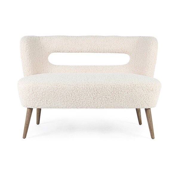 Kremowa sofa z imitacji futra 115 cm Cortina – Bizzotto