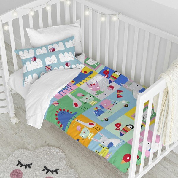 Dziecięca pościel bawełniana Moshi Moshi Patchwork, 115x145 cm-image-4
