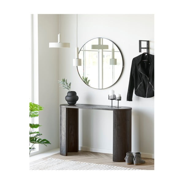 Czarny szklany wazon (wysokość 20 cm) Vera – House Nordic-image-3