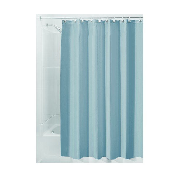 Niebieska zasłona prysznicowa iDesign, 200x180 cm-image-2