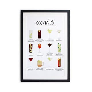 Plakat w ramie Really Nice Things Cocktail, 65x45 cm