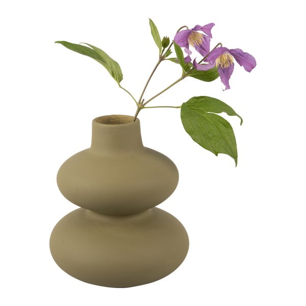 Zielony ceramiczny wazon Karlsson Circles, wys. 19,4 cm-image-2