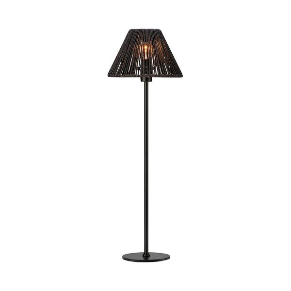 Czarna lampa stojąca Corda – Markslöjd