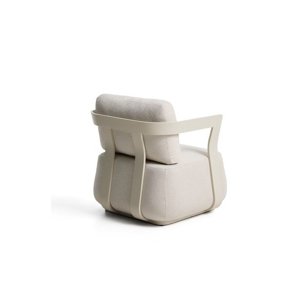 Kremowy tapicerowany fotel ogrodowy Tamaris – Kave Home-image-3
