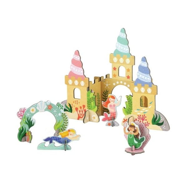 Puzzle 3D Petit collage Mermaid Castle