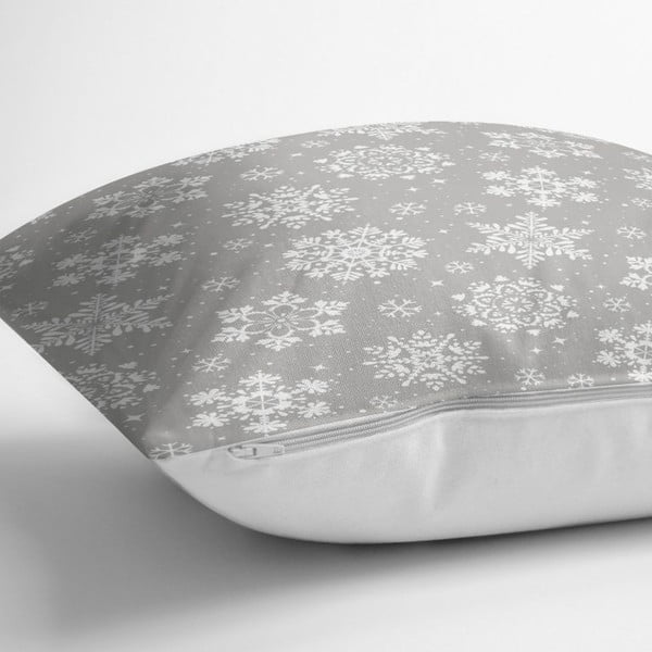 Świąteczna poszewka na poduszkę Minimalist Cushion Covers Snowflakes, 42x42 cm-image-1