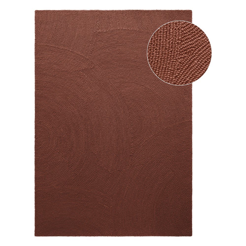 Ceglasty wełniany dywan tkany ręcznie 120x180 cm Calmio – Hanse Home