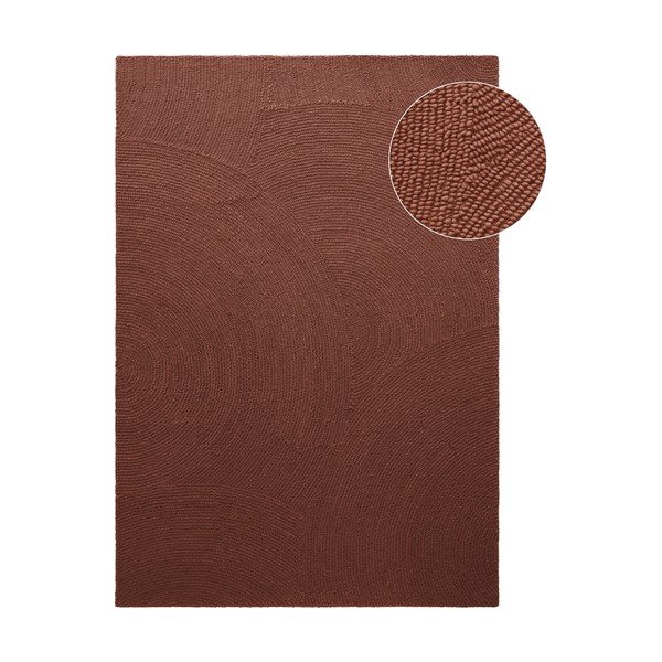 Ceglasty wełniany dywan tkany ręcznie 120x180 cm Calmio – Hanse Home