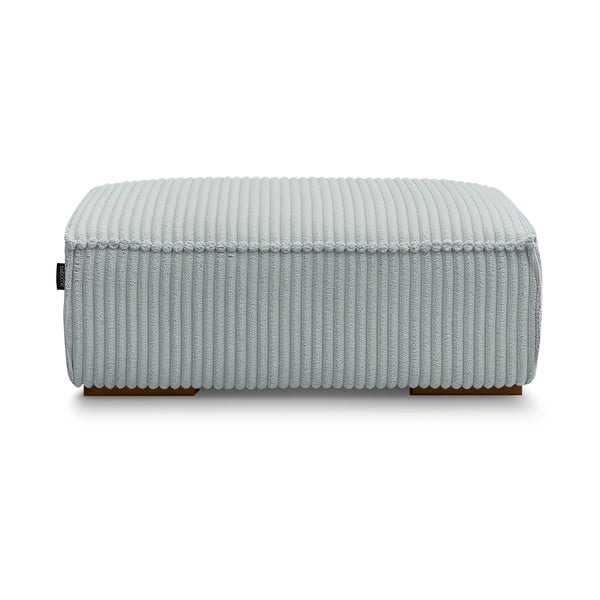 Jasnoszary sztruksowy podnóżek Chelsea – Bobochic Paris