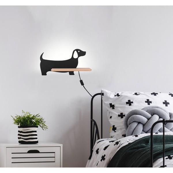 Czarna lampa dziecięca Dog – Candellux Lighting-image-1