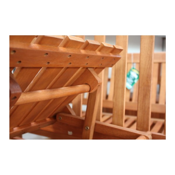 Ławka ogrodowa ze stolikiem z drewna eukaliptusowego Garden Pleasure Phuket-image-2