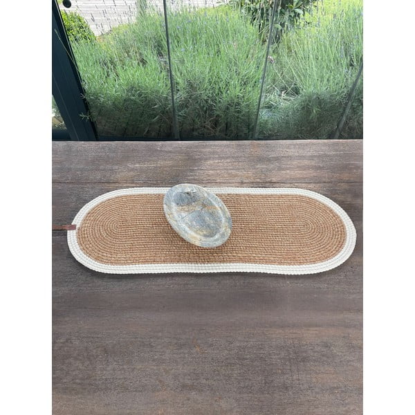 Bieżnik z juty 35x100 cm Wicker – Mila Home Luxury-image-2