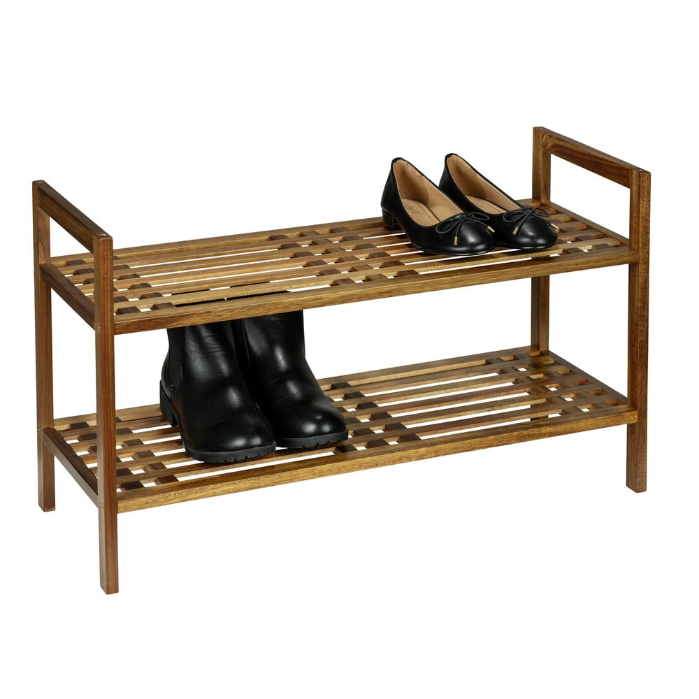 Regał na buty z litego drewna akacjowego w naturalnym kolorze 69x40,5x27 cm Fondi – Wenko (zdjęcie 3)