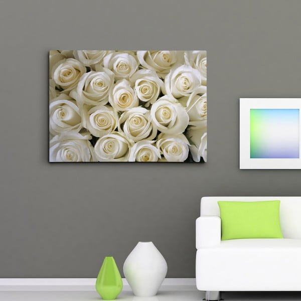 Obraz na płótnie "Białe róże", 50x70 cm