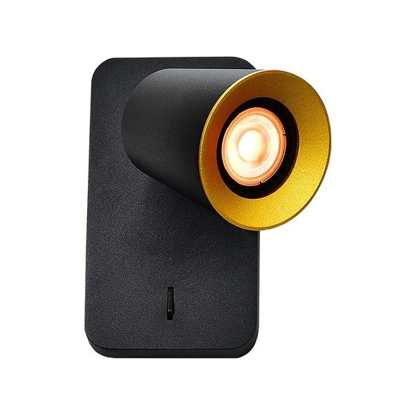 Czarny kinkiet ø 8 cm Elli – GTV