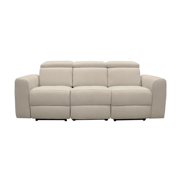 Biała sofa z imitacji skóry 216 cm Capena – Støraa