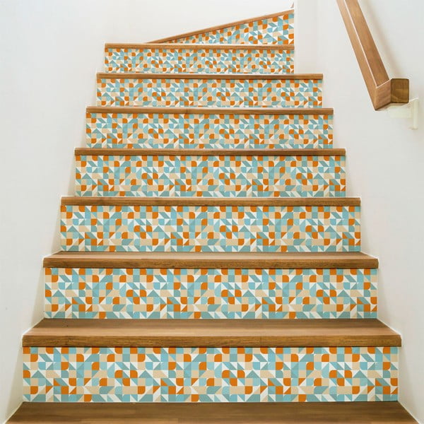 Komplet 2 naklejek na schody Ambiance Stairs Stickers Aslonug, 15x105 cm
