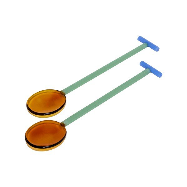 Szklany sztućce do sałatek 2 szt. Crave – Hübsch