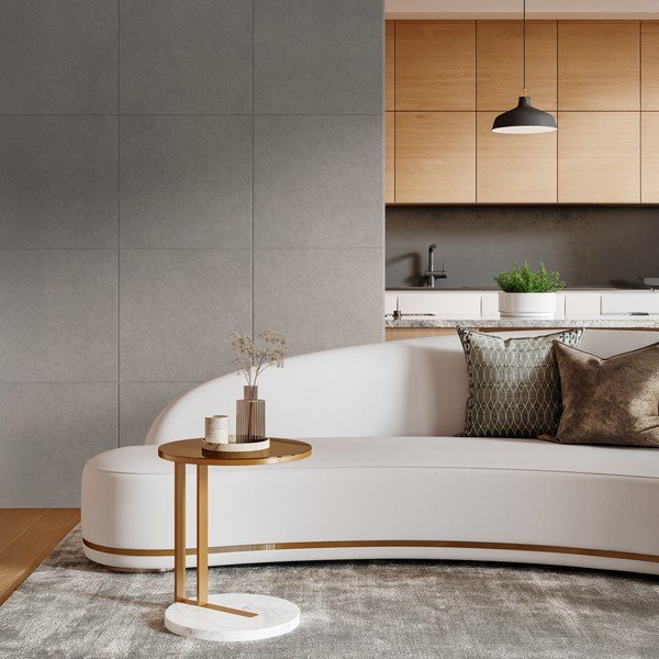 Tekstylne panele akustyczne zestaw 2 szt. 60x60 cm Concrete II – Styler-image-1