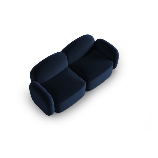 Niebieska aksamitna sofa 194 cm Blair – Micadoni Home-image-3