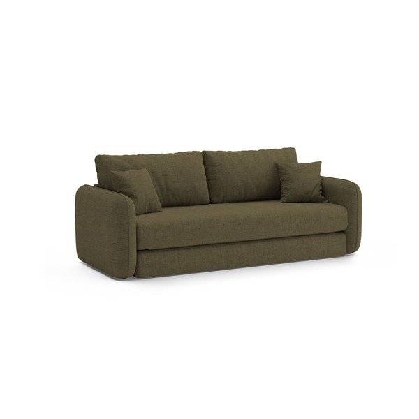 Zielona rozkładana sofa 225 cm – Micadoni -image-3