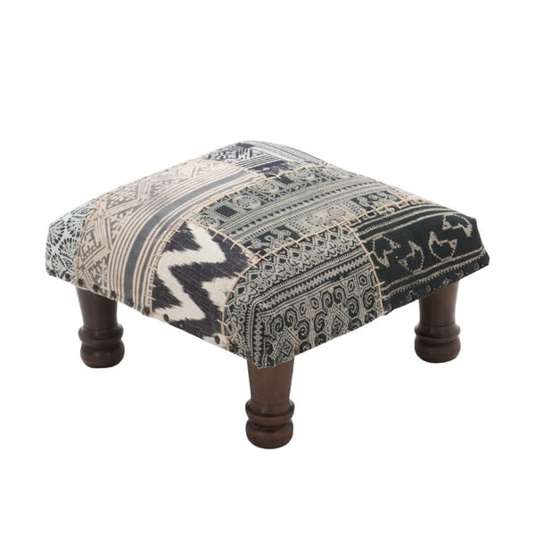 Taboret Patchwork Grey/Black-image-1