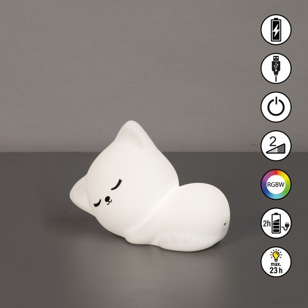 Biała dziecięca lampka nocna Mia – Fischer & Honsel-image-3