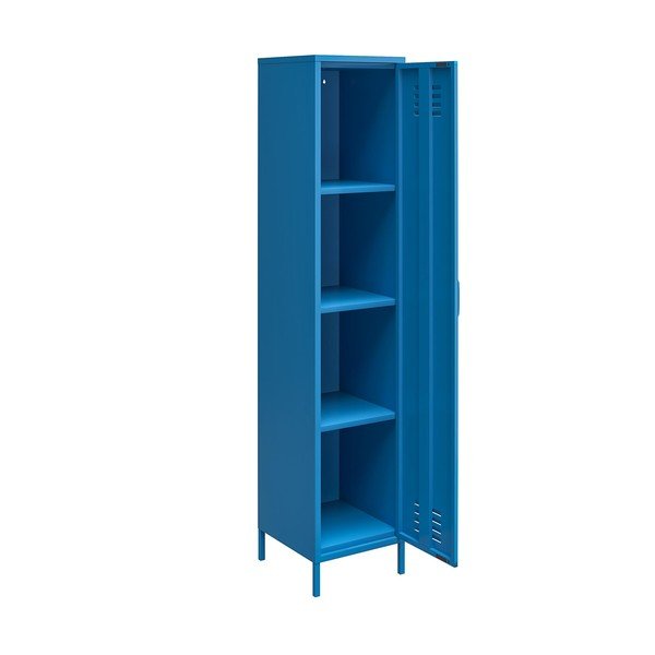 Niebieska metalowa szafka Novogratz Cache, 38x185 cm-image-3
