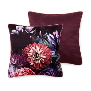 Fioletowa poduszka dekoracyjna Descanso Bloomie, 50x50 cm