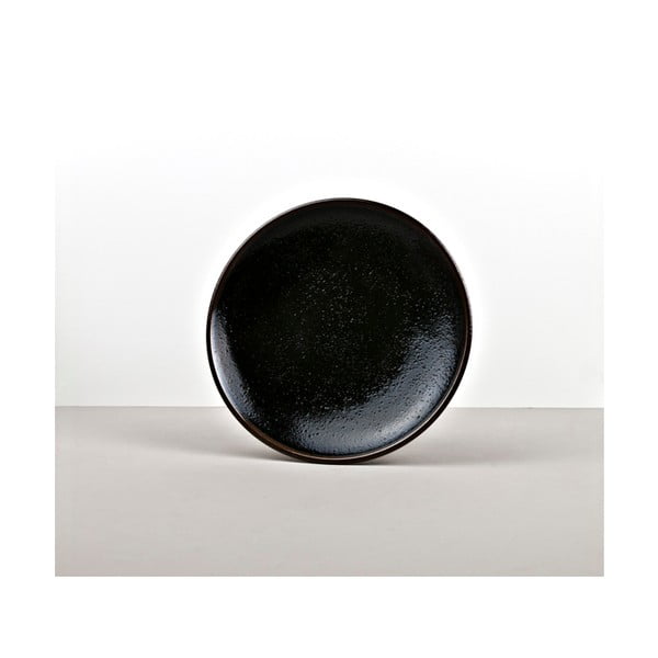 Czarny półmisek na przekąski Made In Japan Tenmokku, ⌀ 20 cm