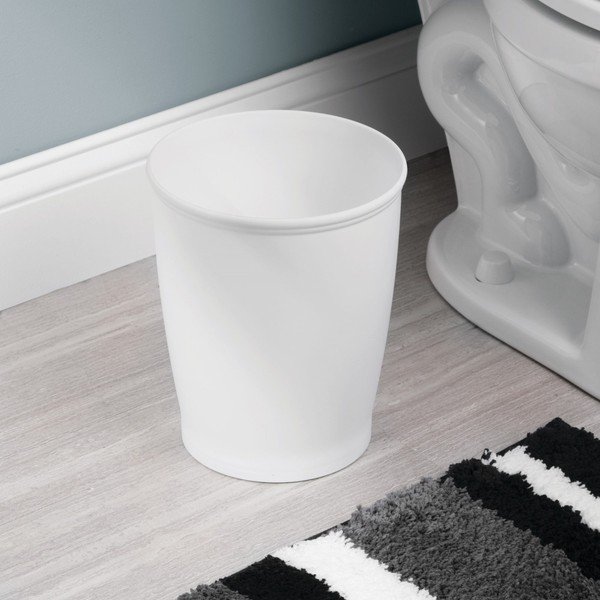 Biały kosz na śmieci InterDesign Kent, 5 l-image-1