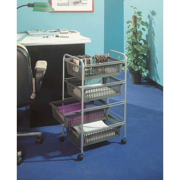 Regał na kółkach z koszykami Metaltex SuperJumbo, 78x46 cm-image-1