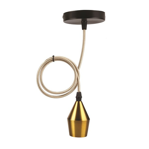Metalowa lampa wisząca w kolorze złota – Candellux Lighting