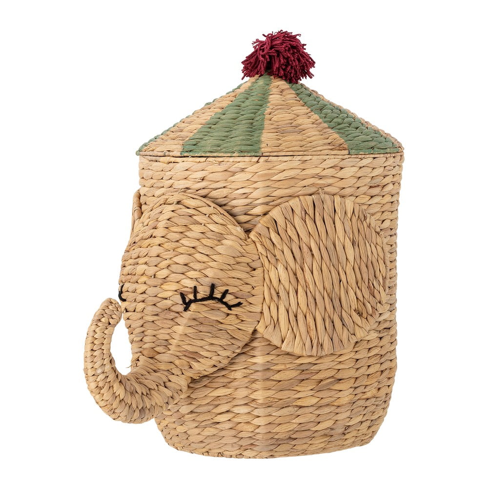 Dziecięcy kosz na zabawki z hiacyntu wodnego w naturalnym kolorze ø 35x50 cm Bobo – Bloomingville Mini (zdjęcie 4)