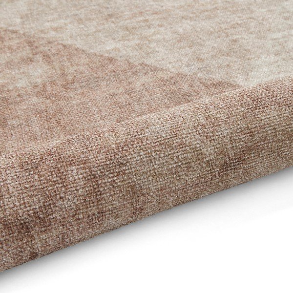 Jasnobrązowy chodnik z mieszanki bawełny odpowiedni do prania 60x170 cm Whisper – Think Rugs-image-3