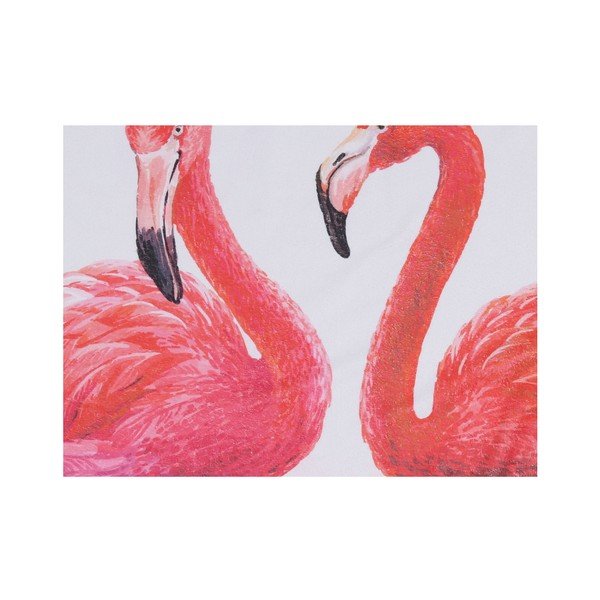 Kolorowy ręcznik plażowy ze 100% bawełny Flamingos, ⌀ 150 cm-image-2