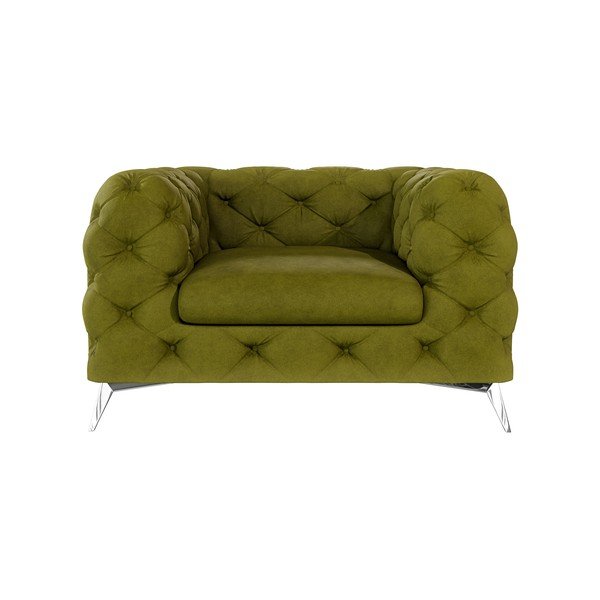 Zielony aksamitny fotel Chelsea – Ropez-image-1