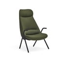 Zielony fotel Teulat Dins, wys. 114 cm