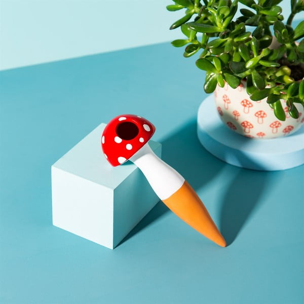 Terakotowy irygator do podlewania kwiatów Mushroom – Sass & Belle-image-3