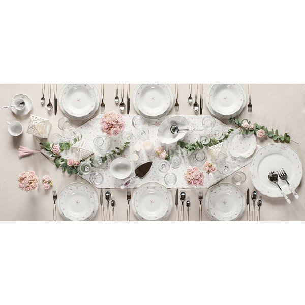 Wisząca dekoracja porcelanowa Brandani Nonna Rosa, ø 20 cm-image-1